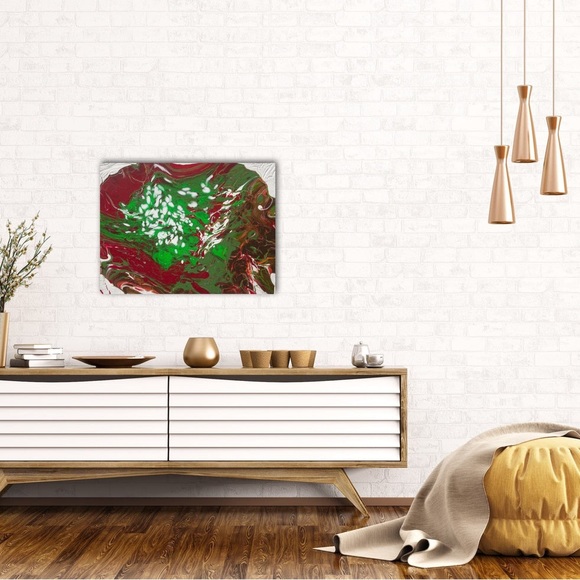 Sweet Thang, large, Christmas colors, Christmas themed, decor abstract painting - Picture 4 of 7